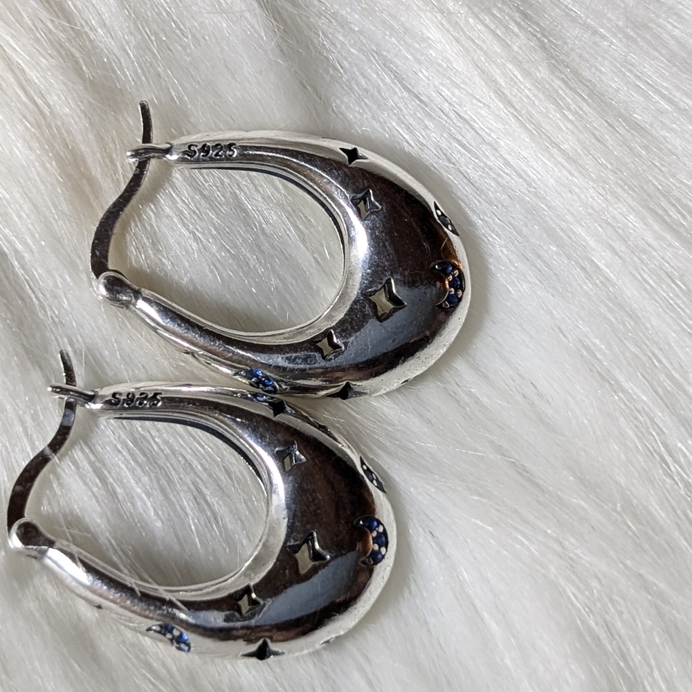 Sterling Silver with Stars & Moons - Picture 6 of 7